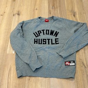 Medium Nike Uptown Hustle crewneck sweatshirt in Grey.